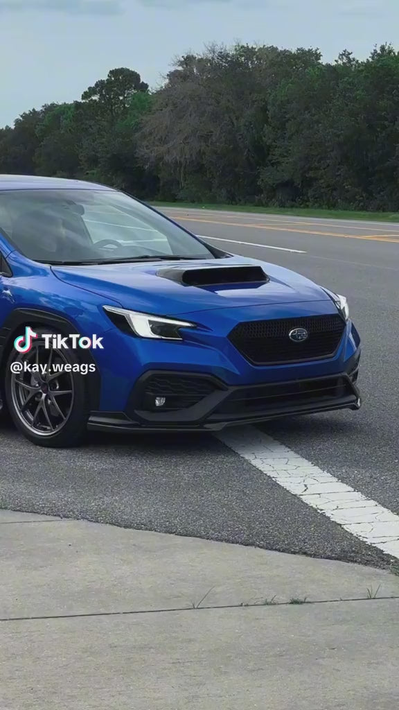3" Dual Exit Quad Tip Catback, No Mufflers (2022+ WRX)
