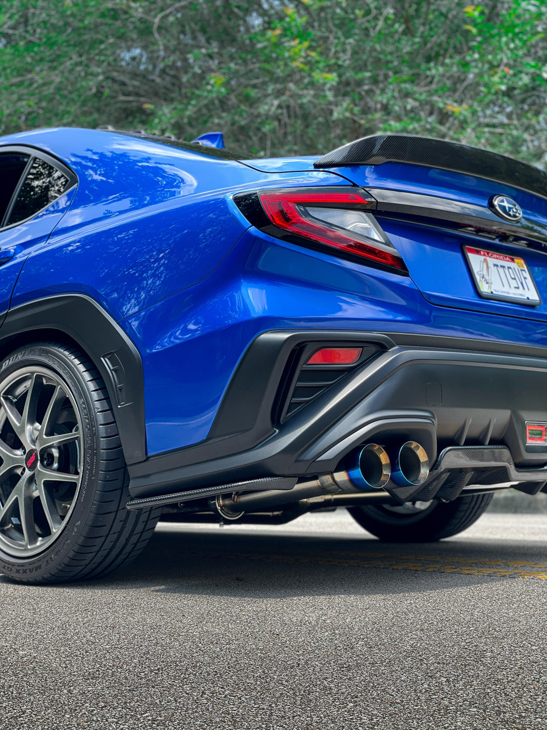 3" Dual Exit Quad Tip Catback, No Mufflers (2022+ WRX)