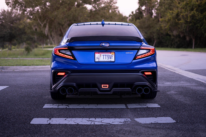 3" Dual Exit Quad Tip Catback, No Mufflers (2022+ WRX)