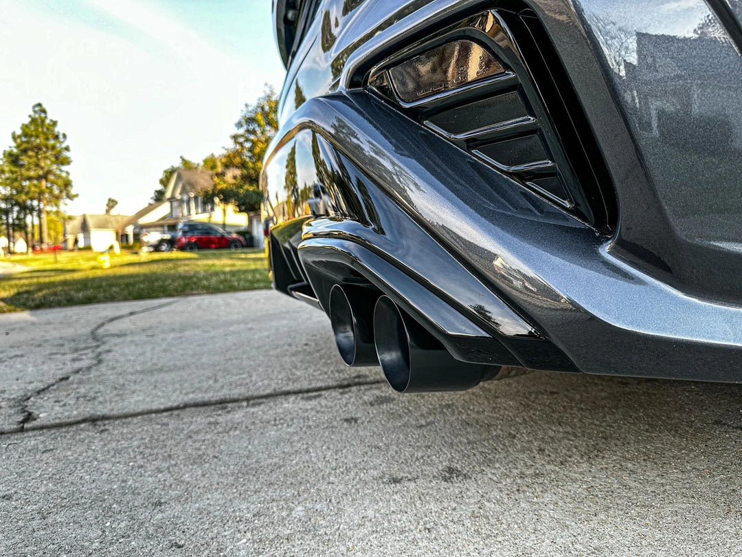 3" Dual Exit Quad Tip Catback, No Mufflers (2022+ WRX)