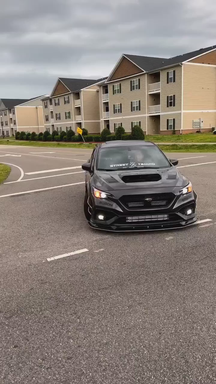 3" Dual Exit Quad Tip Catback, No Mufflers (2022+ WRX)