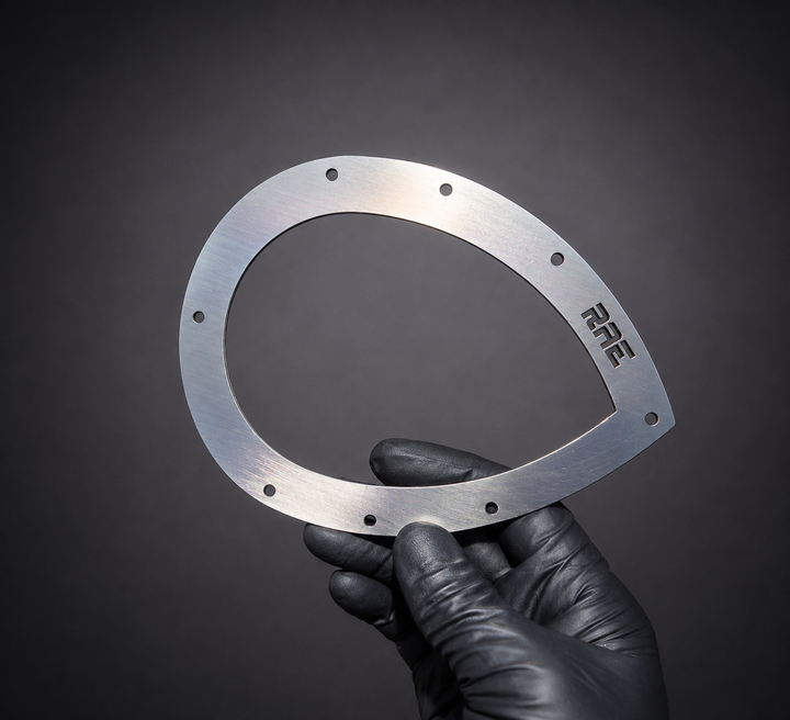 Rae-Motorsports Titanium Side Exit Exhaust Trim Plate
