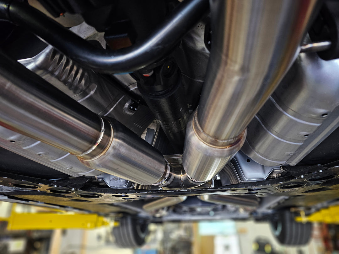 Rae-Motorsports Nissan Z 3" Dual Exit Catback (With Mufflers)