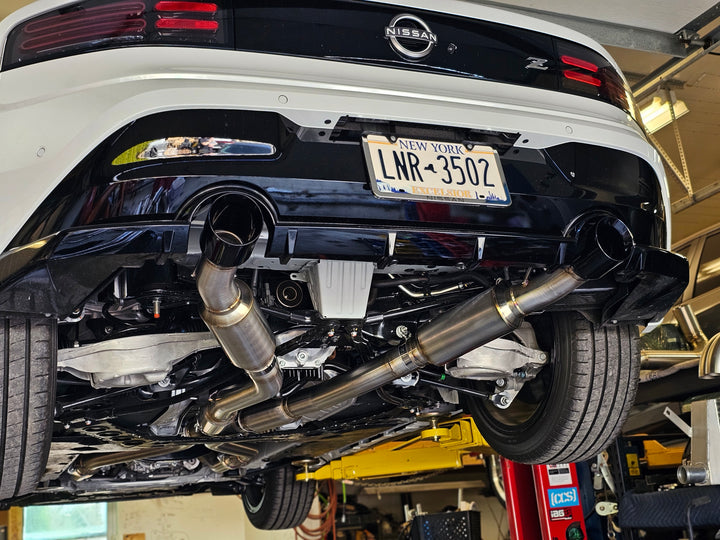 Rae-Motorsports Nissan Z 3" Dual Exit Catback (With Mufflers)
