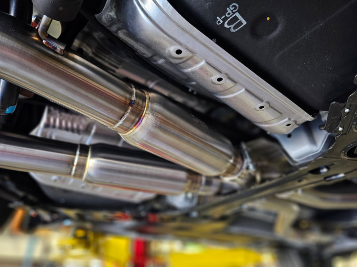 Rae-Motorsports Nissan Z 3" Dual Exit Catback (With Mufflers)