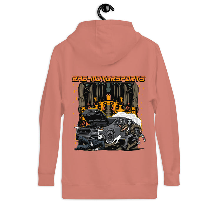 Rae-Motorsports Halloween Adult Hoodie (front+back)