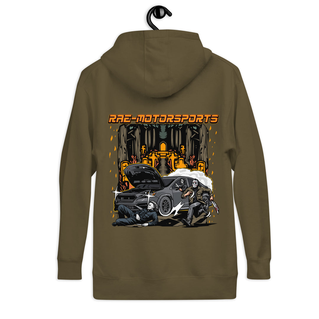 Rae-Motorsports Halloween Adult Hoodie (front+back)