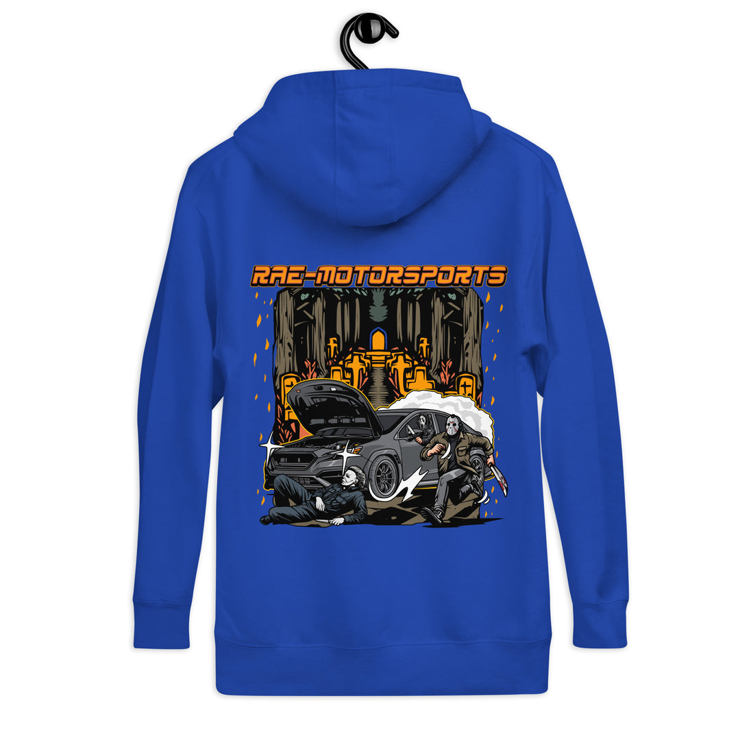 Rae-Motorsports Halloween Adult Hoodie (front+back)