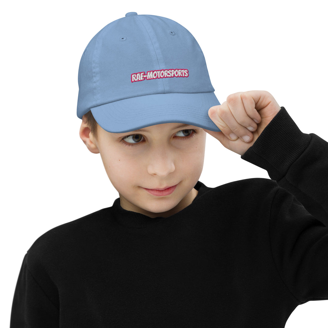 Rae-Moto Kids - Baseball Cap- Pink Writing