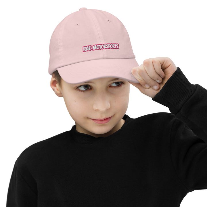 Rae-Moto Kids - Baseball Cap- Pink Writing